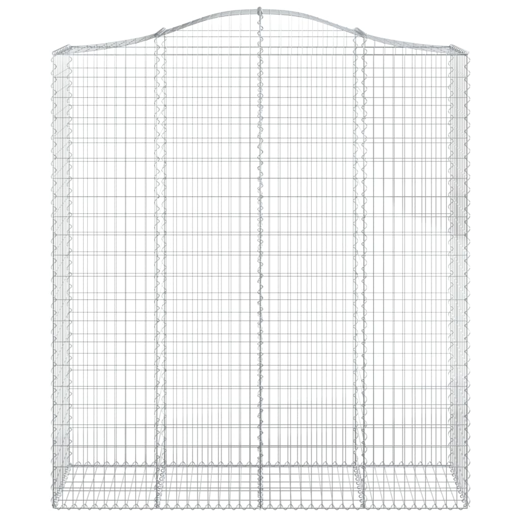 Lučne gabionske košare 12kom 200x50x220/240cm pocinčano željezo