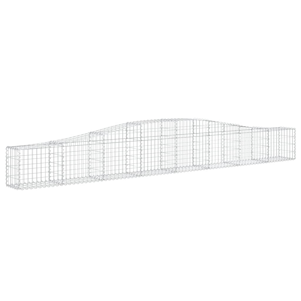 Lučne gabionske košare 25kom 400x30x40/60 cm pocinčano željezo