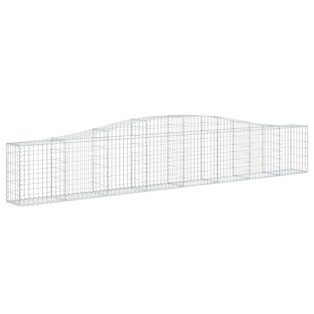Lučne gabionske košare 3 kom 400x30x60/80 cm pocinčano željezo