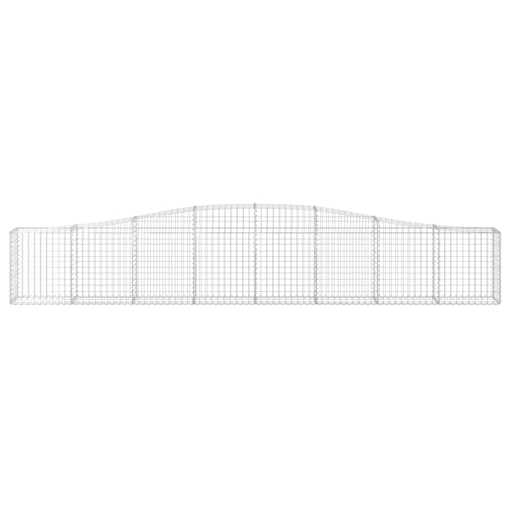 Lučne gabionske košare 4 kom 400x30x60/80 cm pocinčano željezo