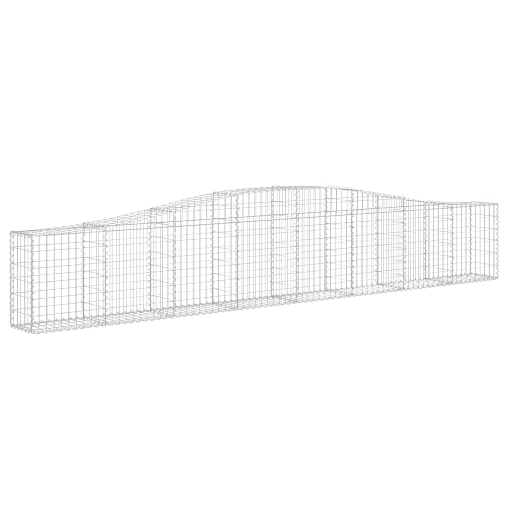 Lučne gabionske košare 5 kom 400x30x60/80 cm pocinčano željezo