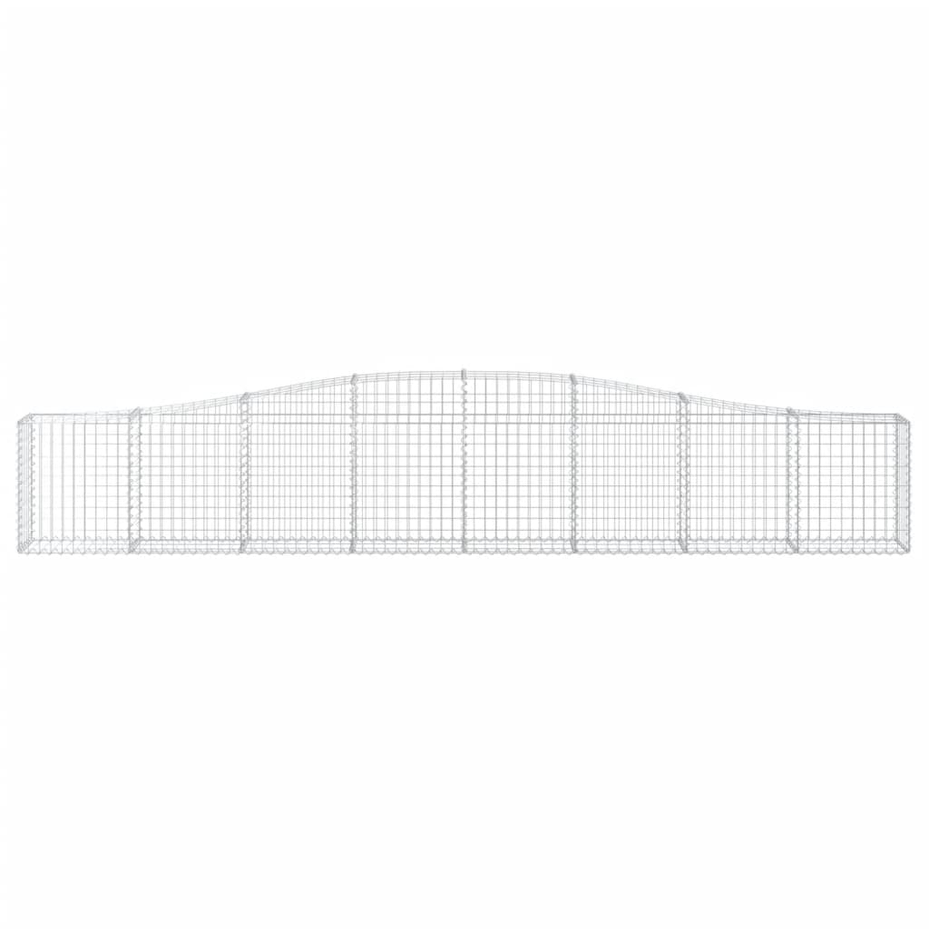 Lučne gabionske košare 5 kom 400x30x60/80 cm pocinčano željezo