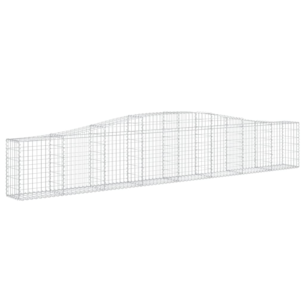 Lučne gabionske košare 10 kom 400x30x60/80 cm pocinčano željezo