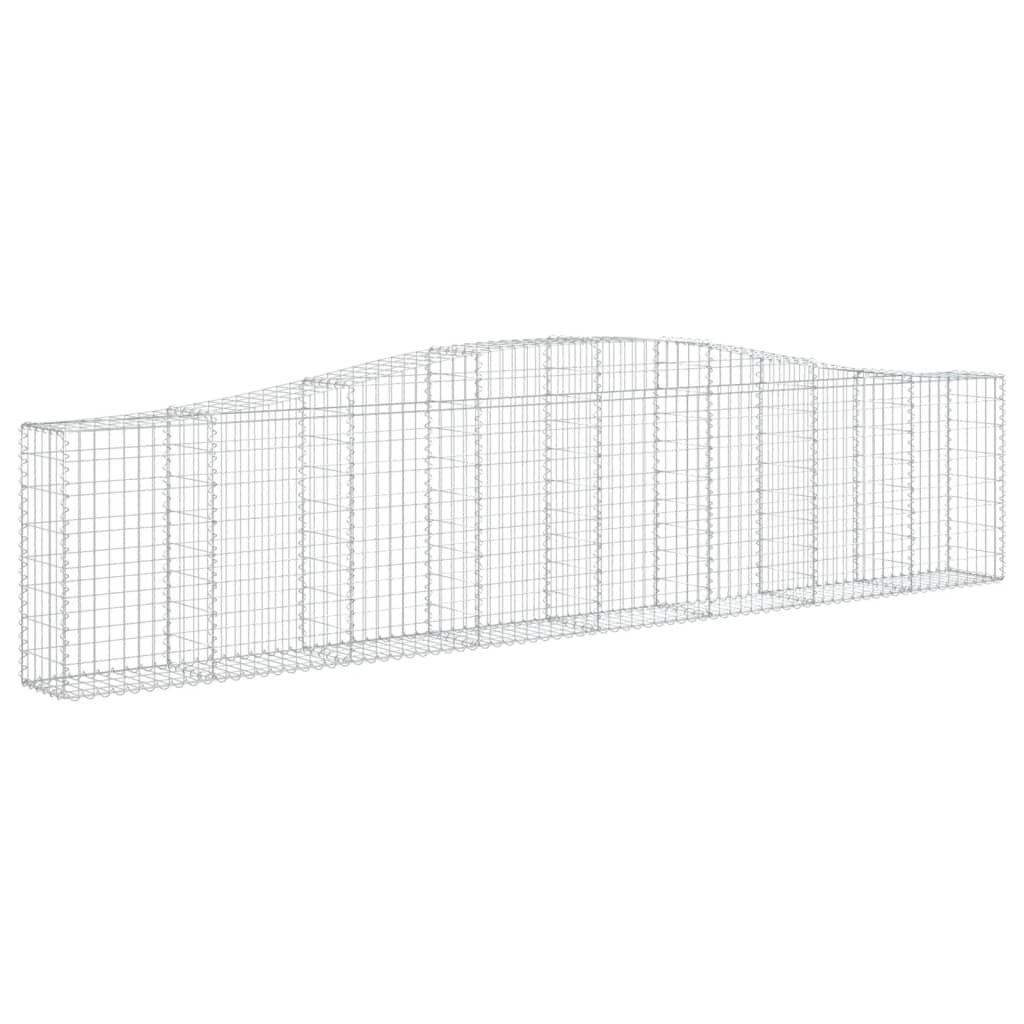 Lučne gabionske košare 7 kom 400x30x80/100 cm pocinčano željezo