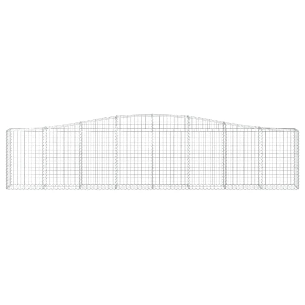 Lučne gabionske košare 7 kom 400x30x80/100 cm pocinčano željezo