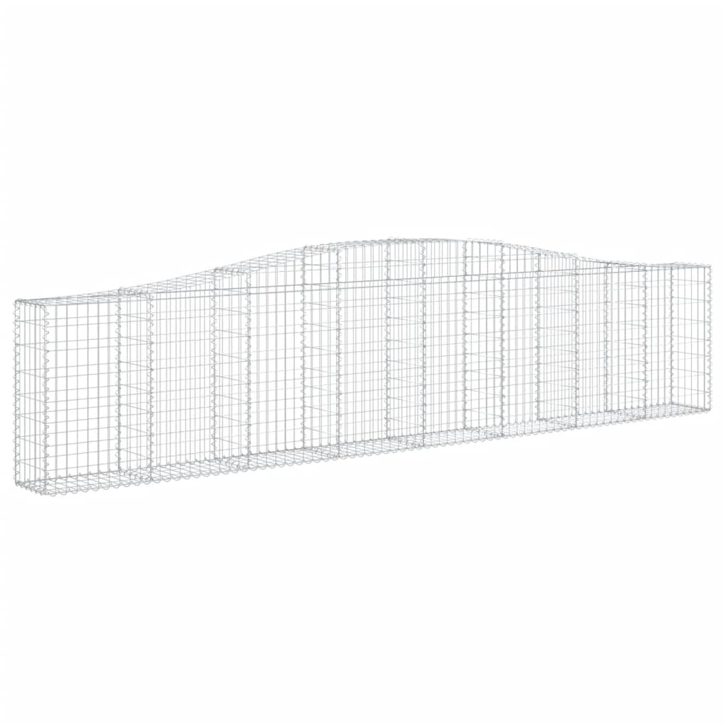 Lučne gabionske košare 8 kom 400x30x80/100 cm pocinčano željezo