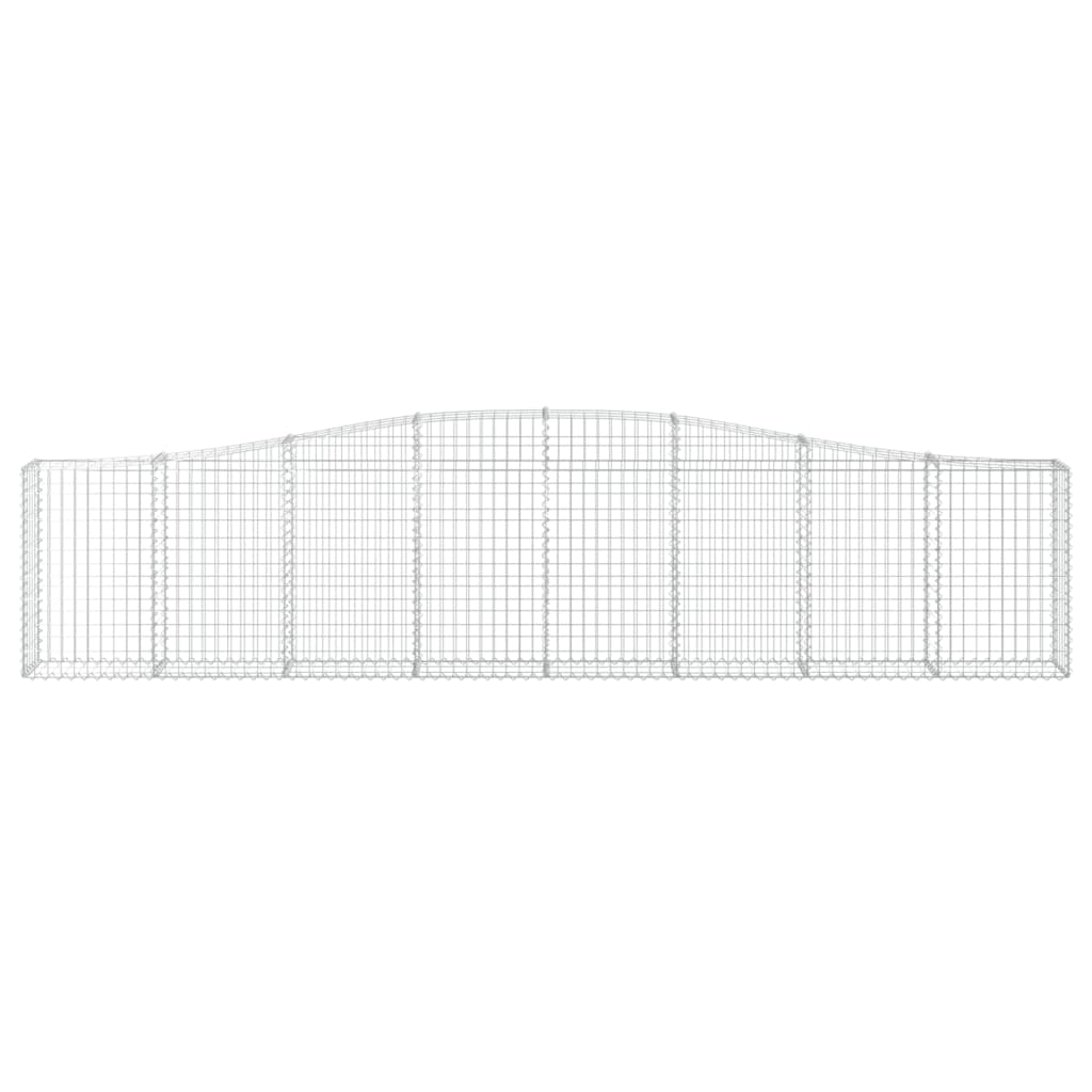 Lučne gabionske košare 8 kom 400x30x80/100 cm pocinčano željezo