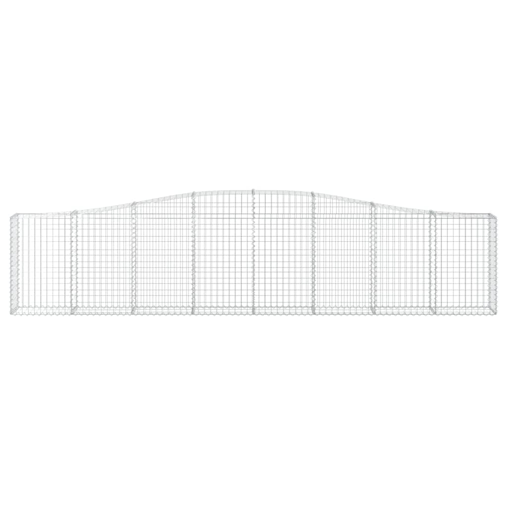 Lučne gabionske košare 9 kom 400x30x80/100 cm pocinčano željezo