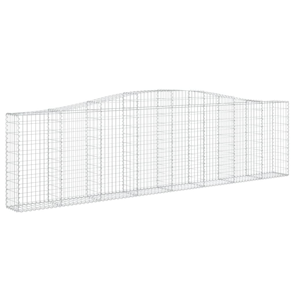 Lučne gabionske košare 3 kom 400x30x100/120cm pocinčano željezo