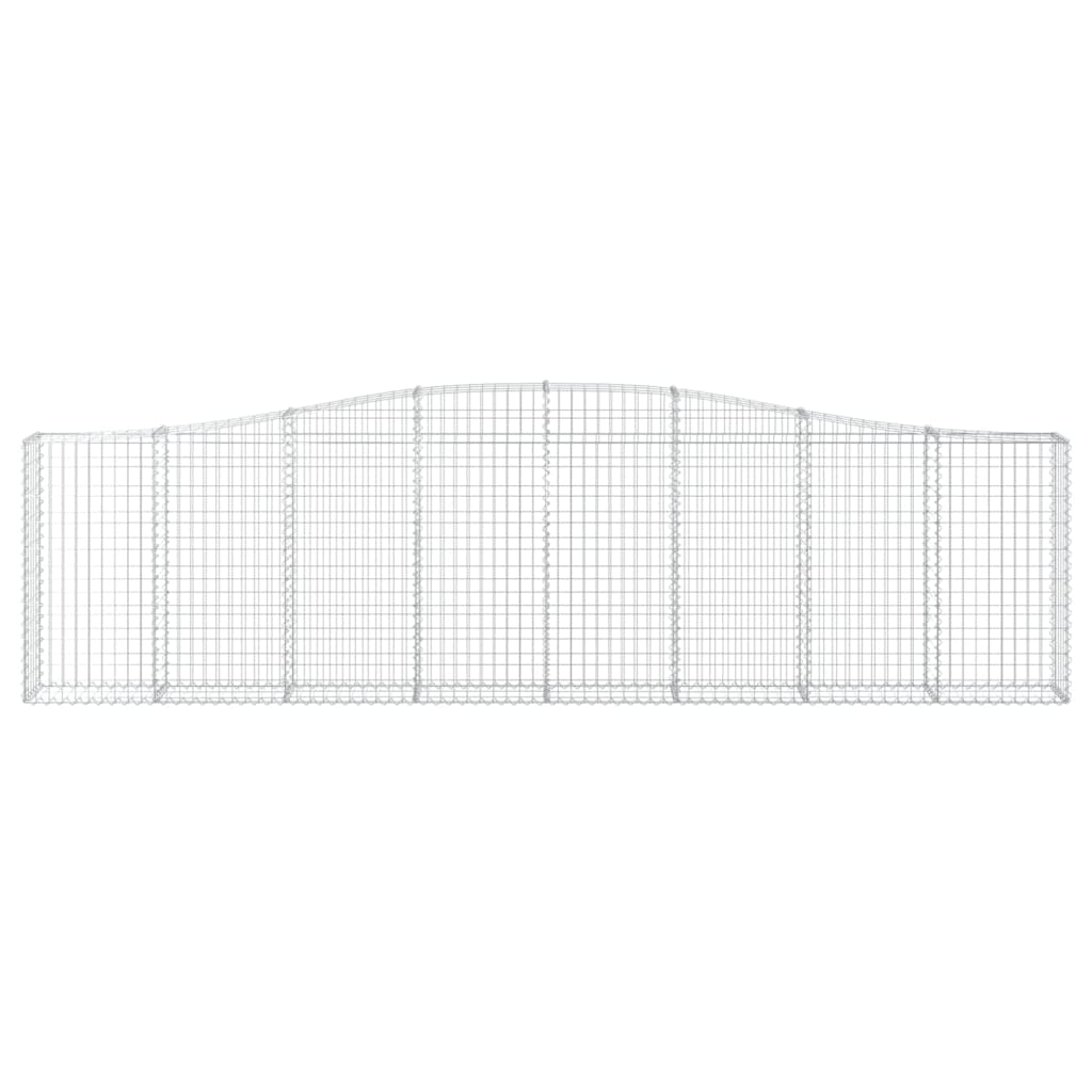 Lučne gabionske košare 3 kom 400x30x100/120cm pocinčano željezo