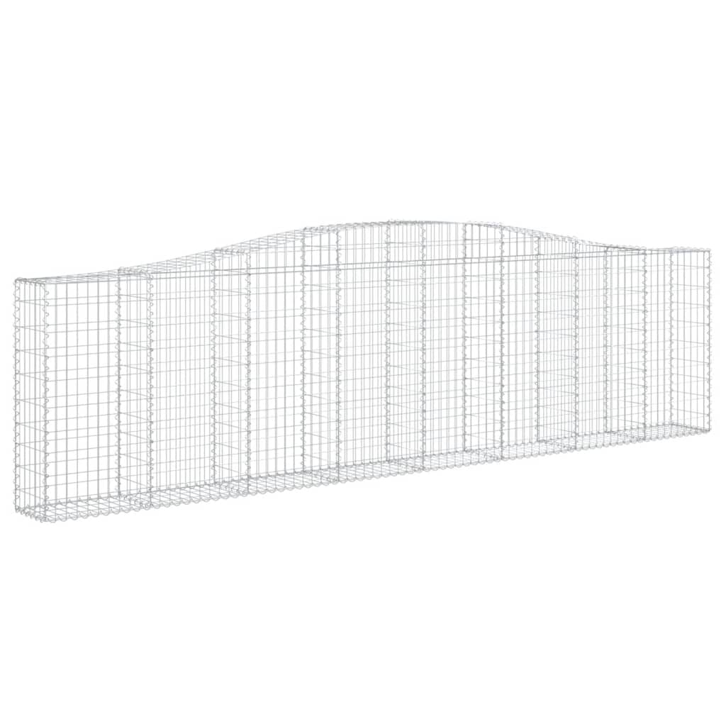 Lučne gabionske košare 6 kom 400x30x100/120cm pocinčano željezo
