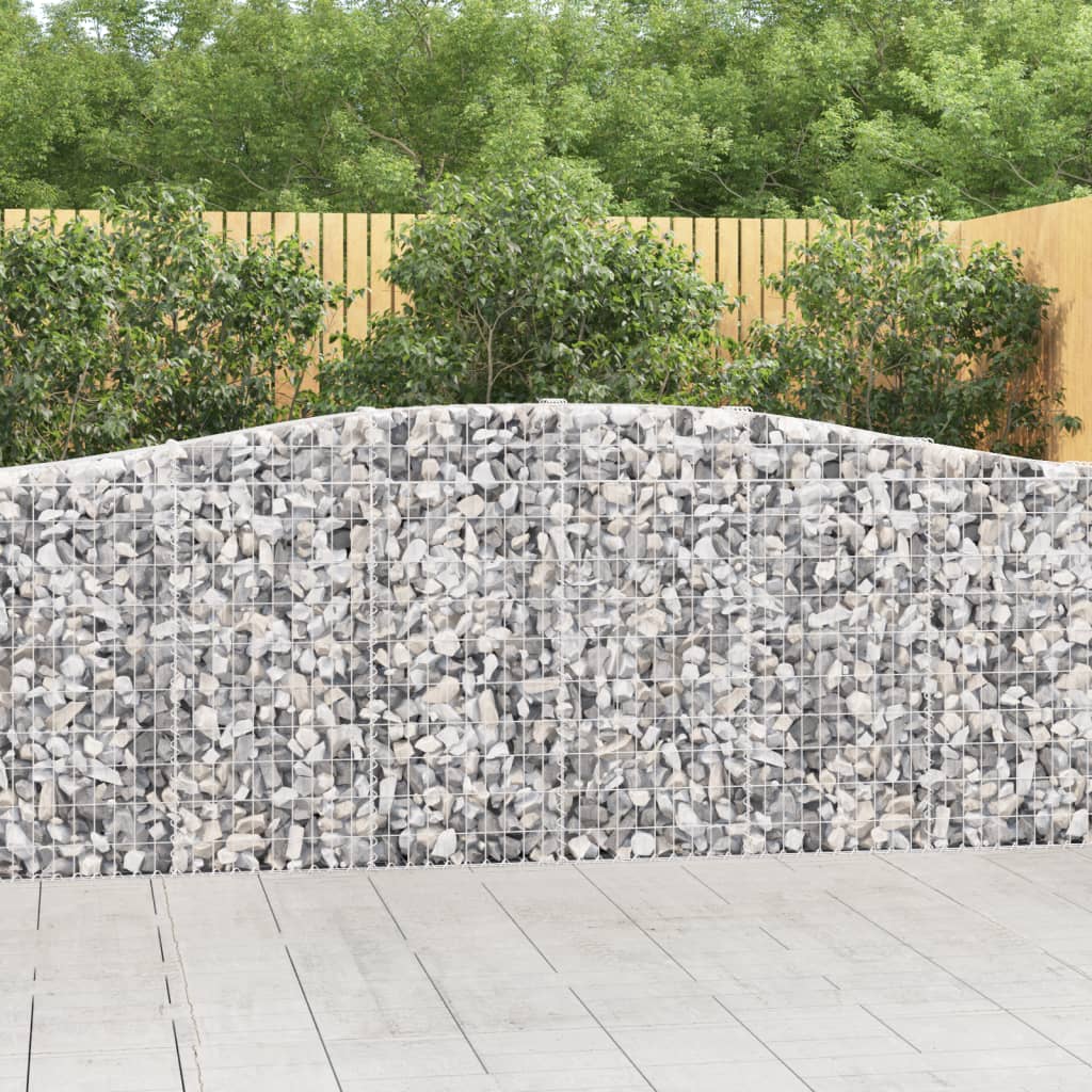 Lučne gabionske košare 6 kom 400x30x100/120cm pocinčano željezo