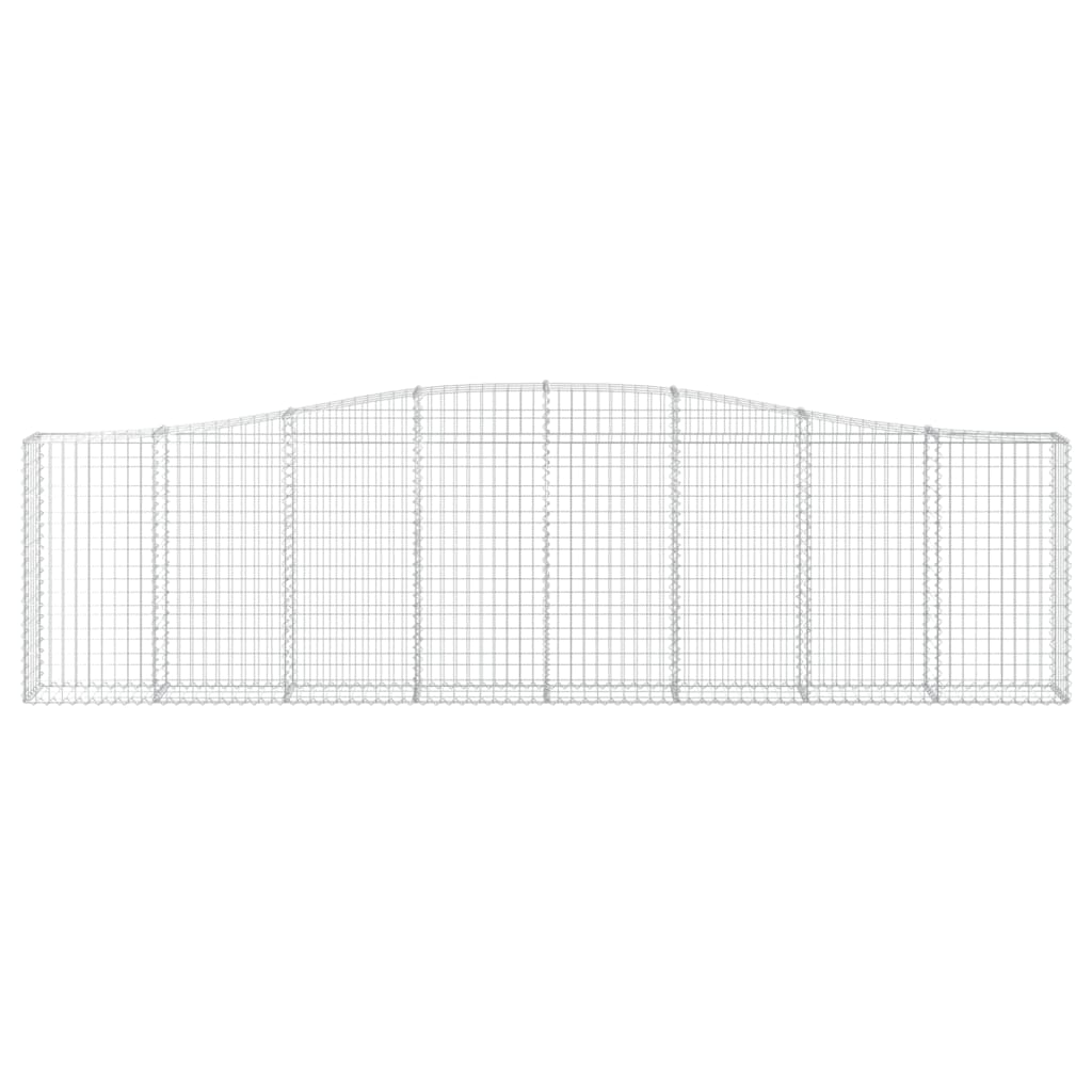 Lučne gabionske košare 7 kom 400x30x100/120cm pocinčano željezo