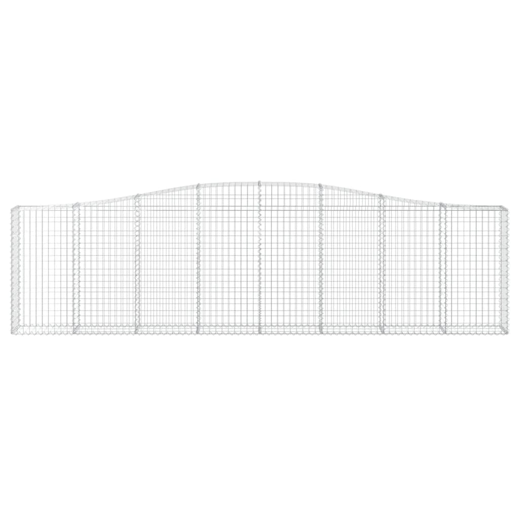 Lučne gabionske košare 15kom 400x30x100/120cm pocinčano željezo