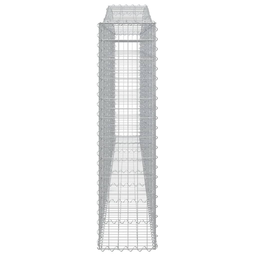 Lučne gabionske košare 2 kom 400x30x120/140cm pocinčano željezo