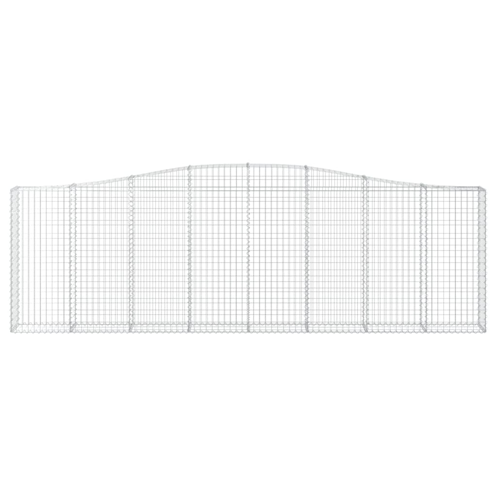 Lučne gabionske košare 4 kom 400x30x120/140cm pocinčano željezo
