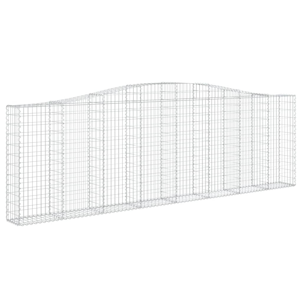 Lučne gabionske košare 6 kom 400x30x120/140cm pocinčano željezo