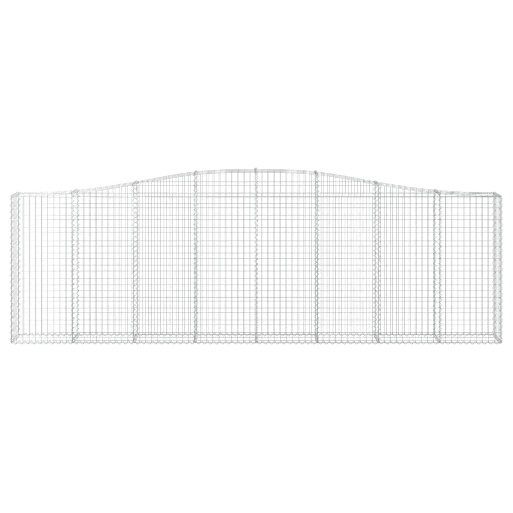 Lučne gabionske košare 6 kom 400x30x120/140cm pocinčano željezo
