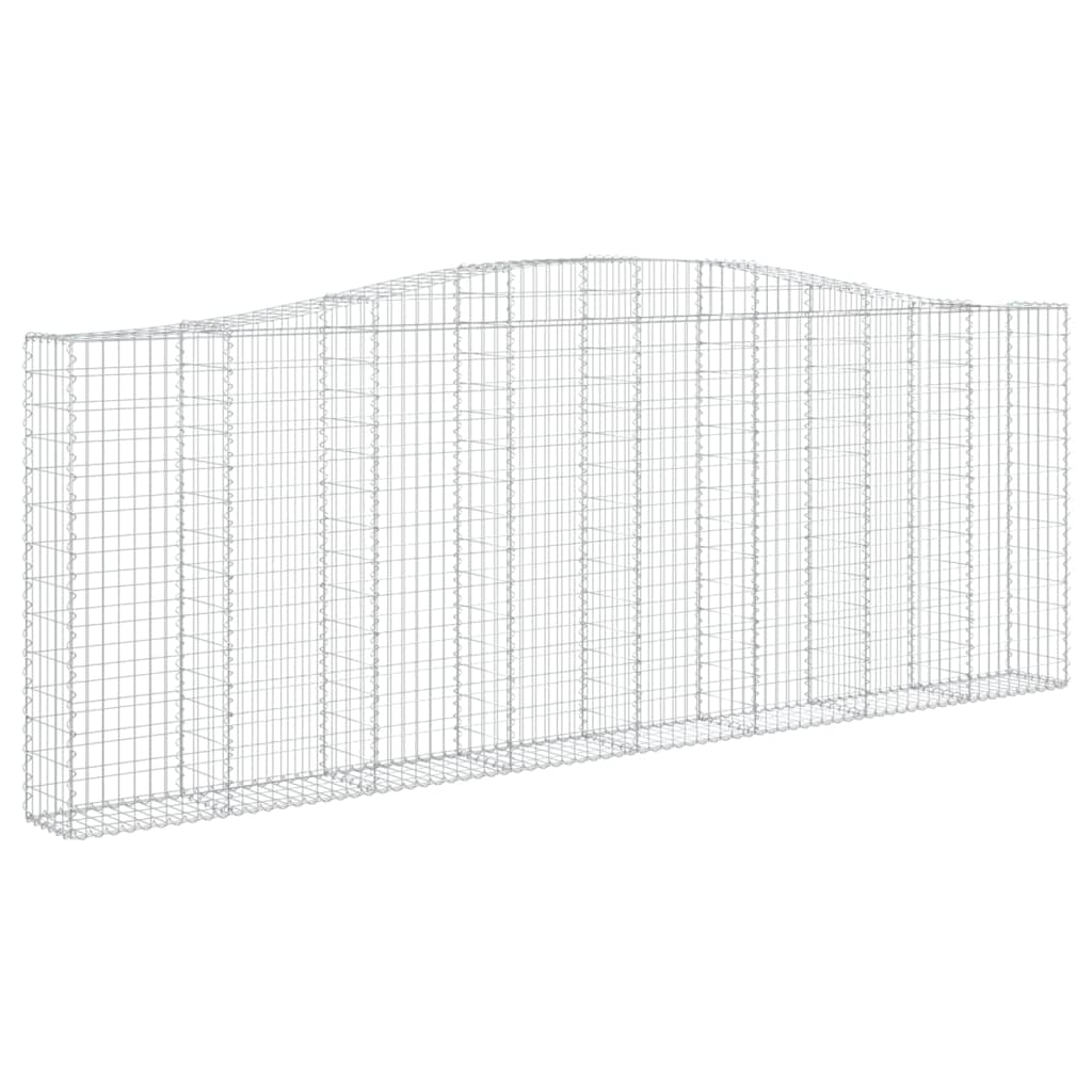 Lučne gabionske košare 5 kom 400x30x40/60 cm pocinčano željezo