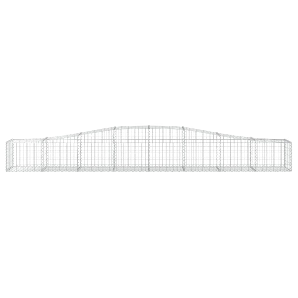 Lučne gabionske košare 2 kom 400x50x40/60 cm pocinčano željezo