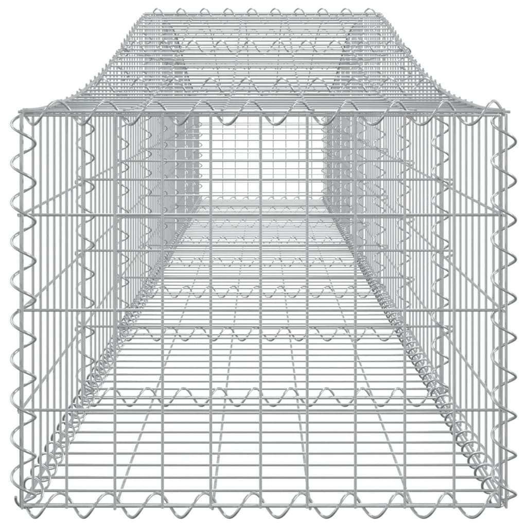 Lučne gabionske košare 2 kom 400x50x40/60 cm pocinčano željezo