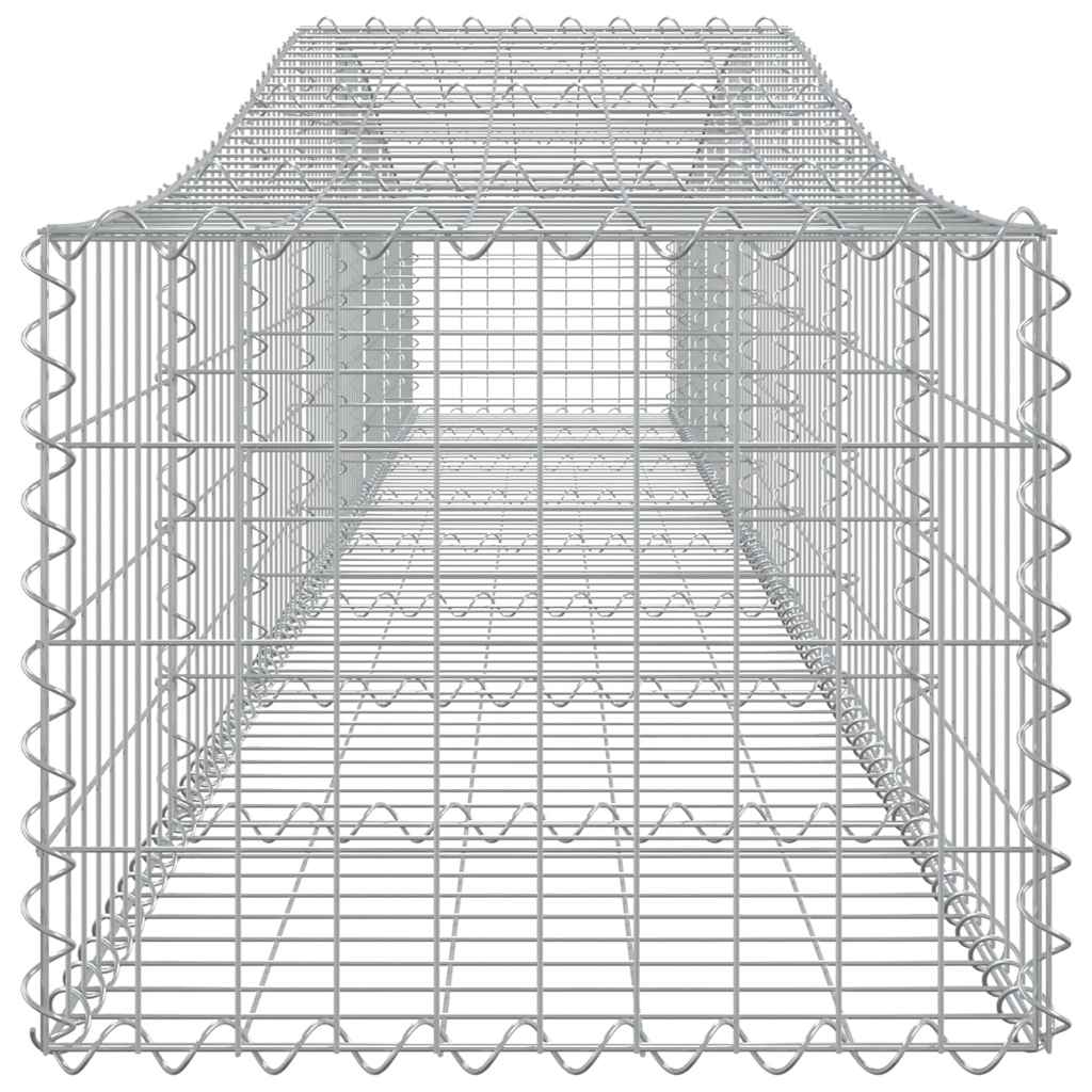 Lučne gabionske košare 3 kom 400x50x40/60 cm pocinčano željezo