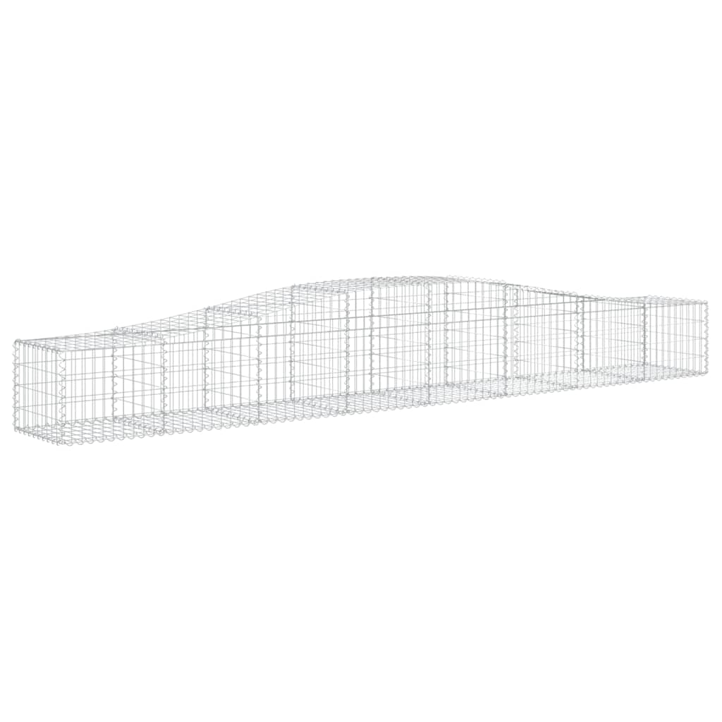 Lučne gabionske košare 8 kom 400x50x40/60 cm pocinčano željezo