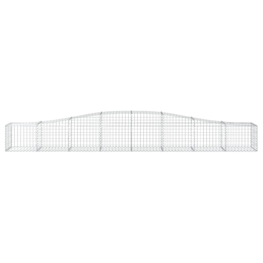 Lučne gabionske košare 25 kom 400x50x40/60 cm pocinčano željezo