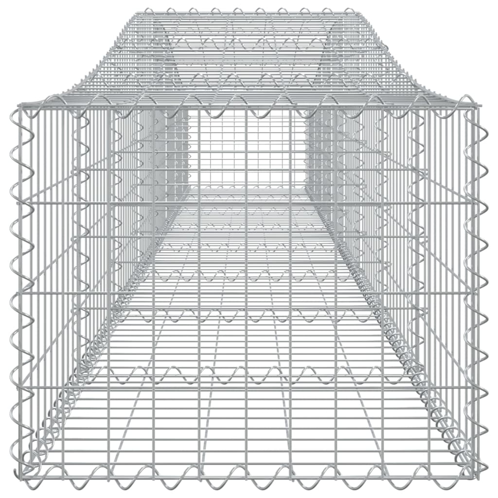 Lučne gabionske košare 25 kom 400x50x40/60 cm pocinčano željezo
