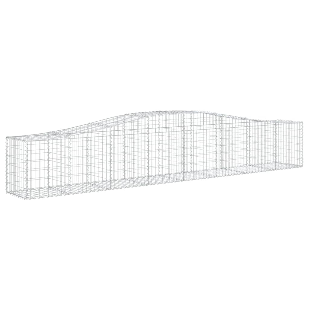 Lučne gabionske košare 8 kom 400x50x60/80 cm pocinčano željezo