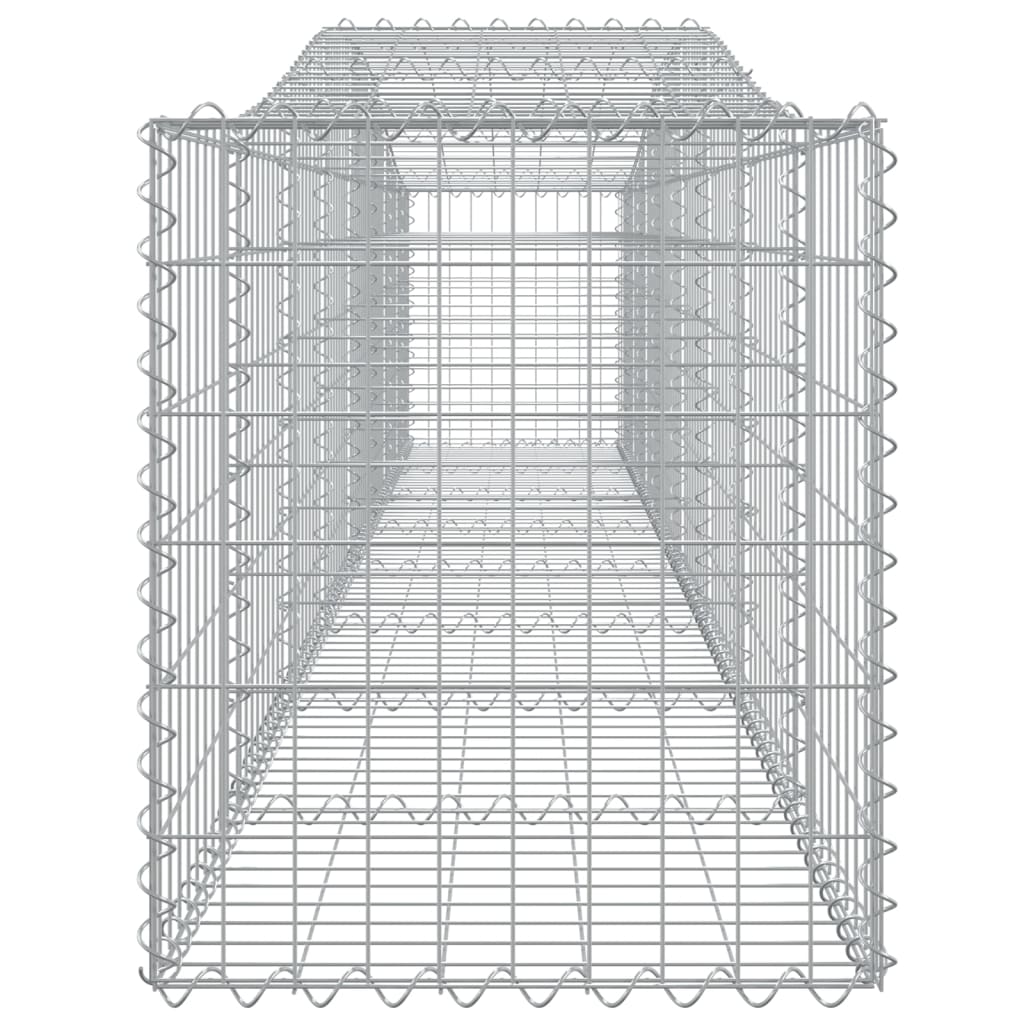 Lučne gabionske košare 8 kom 400x50x60/80 cm pocinčano željezo