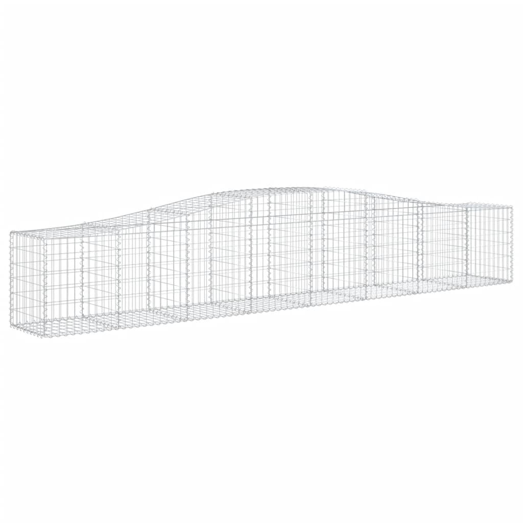 Lučne gabionske košare 10 kom 400x50x60/80 cm pocinčano željezo