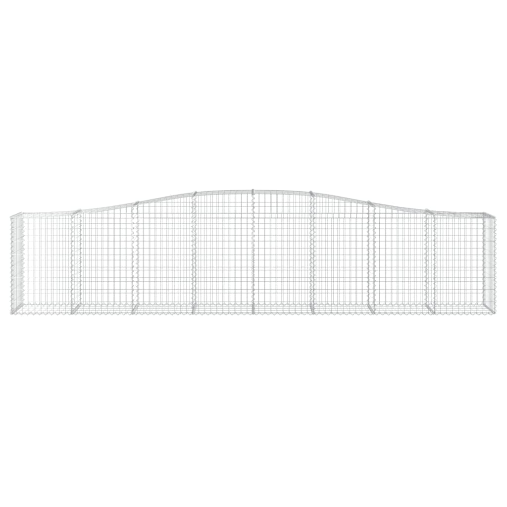 Lučne gabionske košare 3 kom 400x50x80/100 cm pocinčano željezo