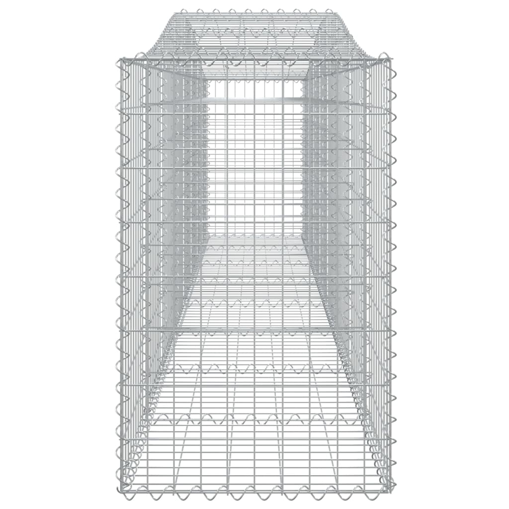 Lučne gabionske košare 4 kom 400x50x80/100 cm pocinčano željezo