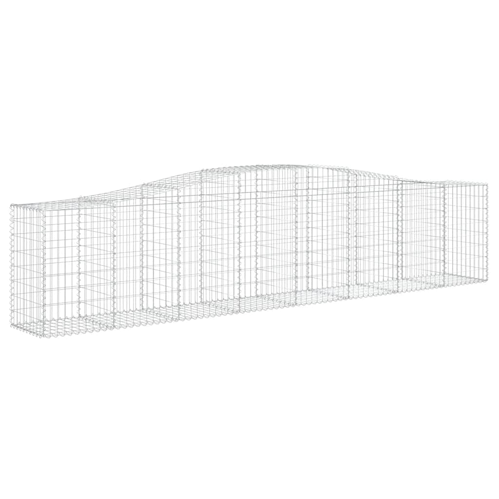 Lučne gabionske košare 5 kom 400x50x80/100 cm pocinčano željezo