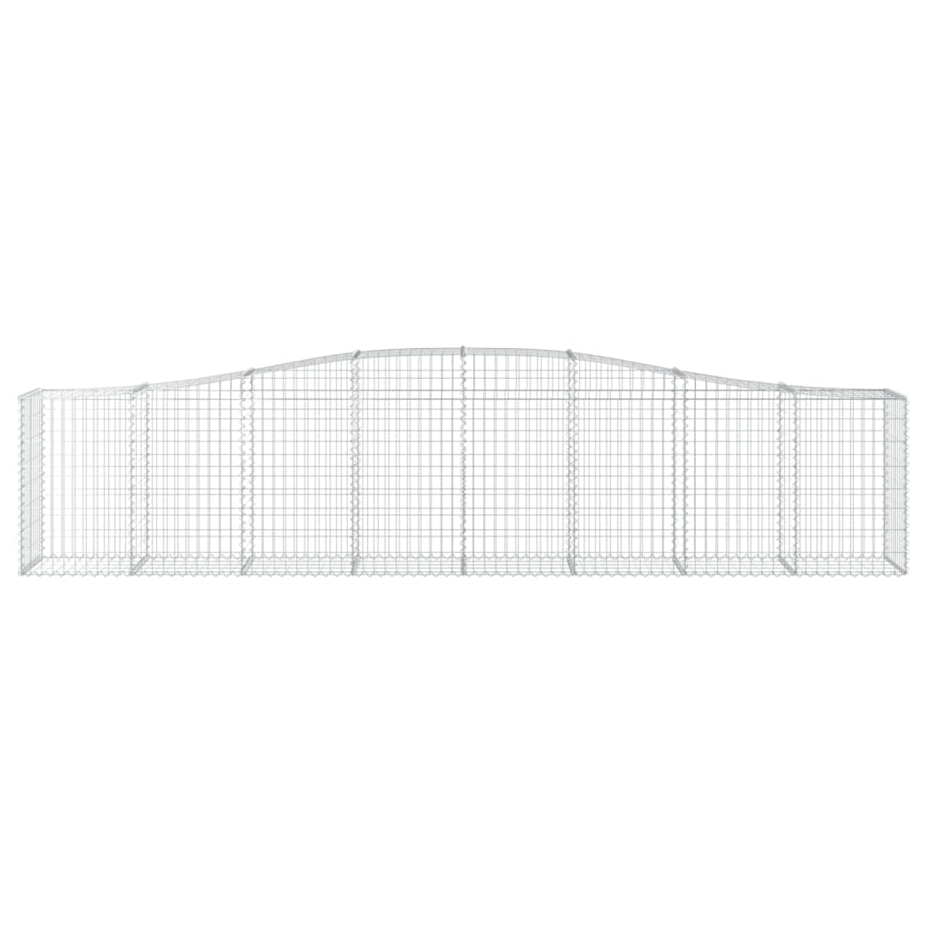 Lučne gabionske košare 8 kom 400x50x80/100 cm pocinčano željezo