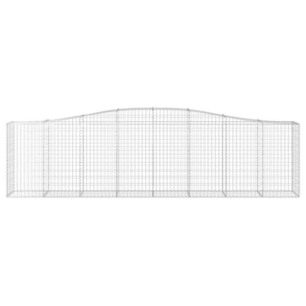 Lučne gabionske košare 10kom 400x50x100/120cm pocinčano željezo