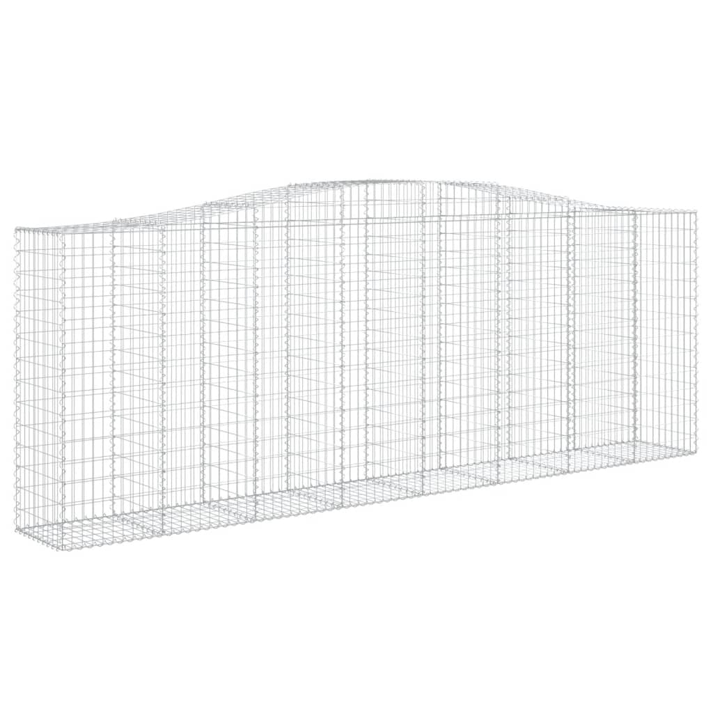 Lučne gabionske košare 9 kom 400x50x140/160cm pocinčano željezo