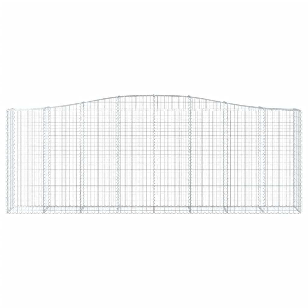 Lučne gabionske košare 9 kom 400x50x140/160cm pocinčano željezo