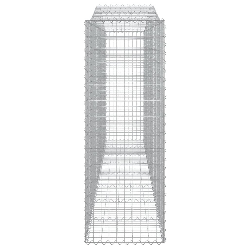 Lučne gabionske košare 9 kom 400x50x140/160cm pocinčano željezo