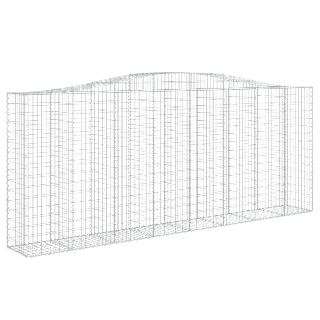 Lučne gabionske košare 8 kom 400x50x160/180cm pocinčano željezo