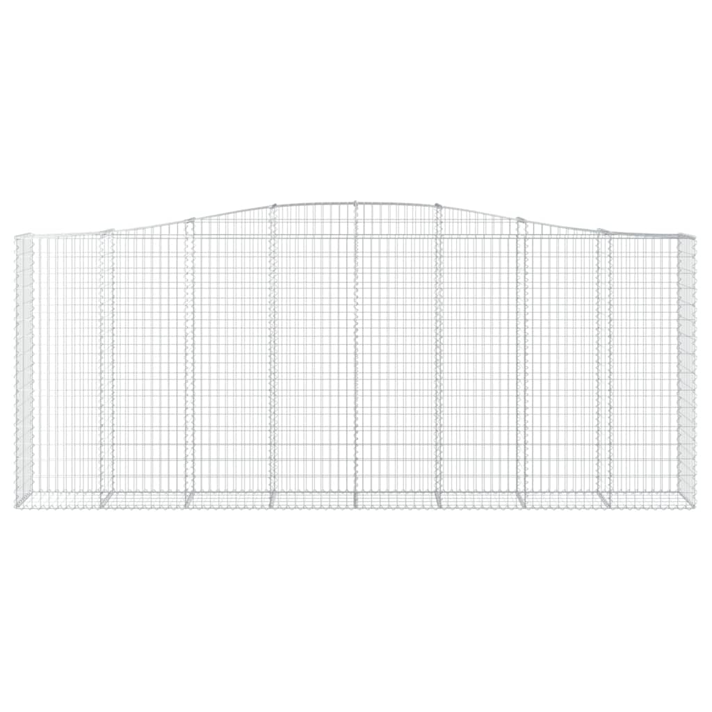Lučne gabionske košare 8 kom 400x50x160/180cm pocinčano željezo