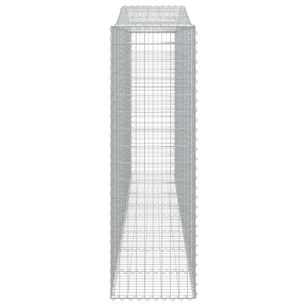 Lučne gabionske košare 8 kom 400x50x160/180cm pocinčano željezo