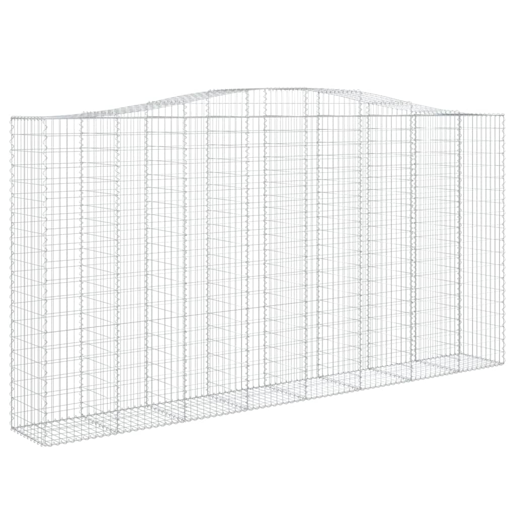 Lučne gabionske košare 8 kom 400x50x200/220cm pocinčano željezo