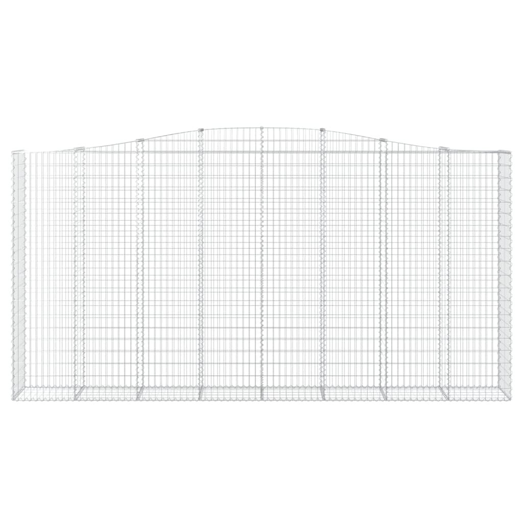 Lučne gabionske košare 8 kom 400x50x200/220cm pocinčano željezo