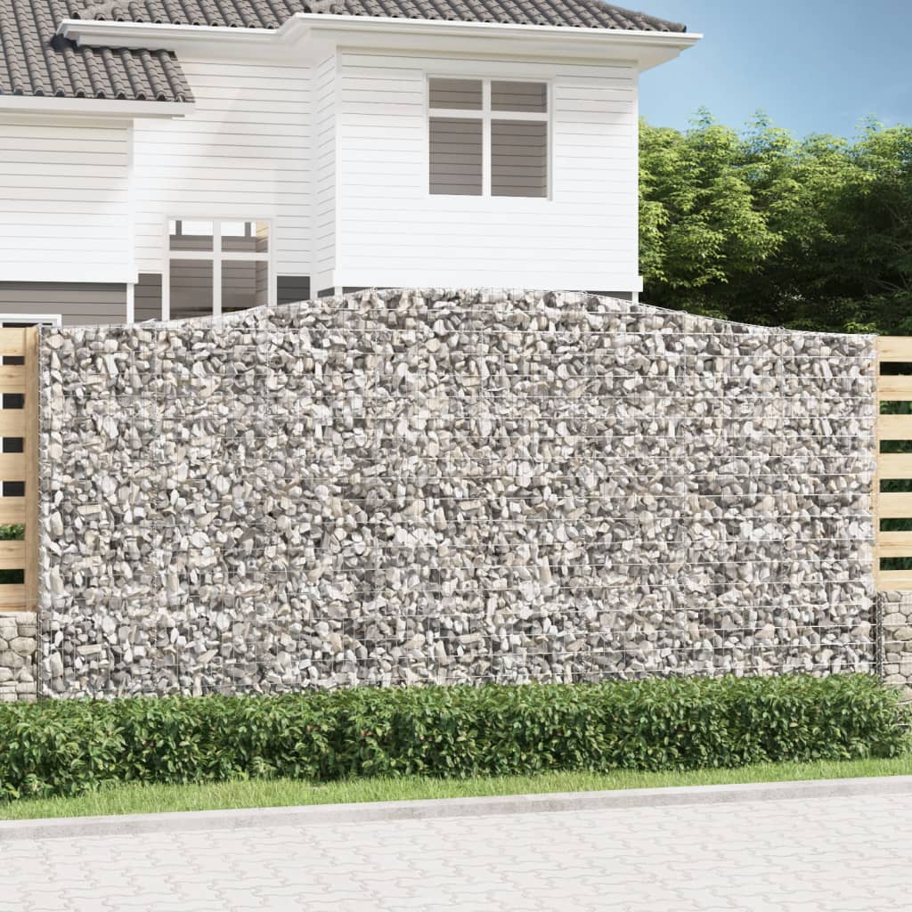 Lučne gabionske košare 8 kom 400x50x200/220cm pocinčano željezo