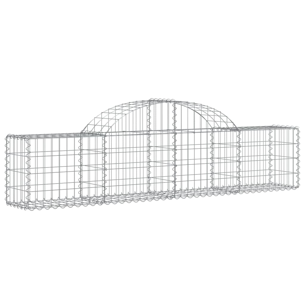 Lučne gabionske košare 9 kom 200x30x40/60 cm pocinčano željezo