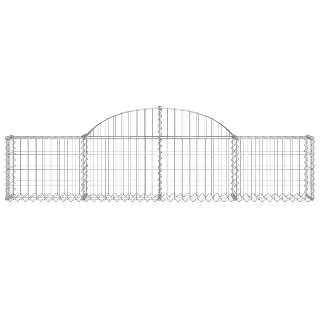 Lučne gabionske košare 9 kom 200x30x40/60 cm pocinčano željezo