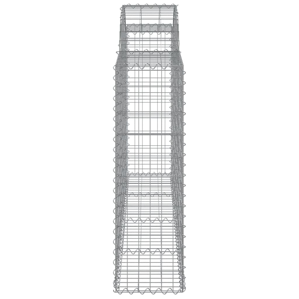 Lučne gabionske košare 4 kom 200x30x100/120cm pocinčano željezo
