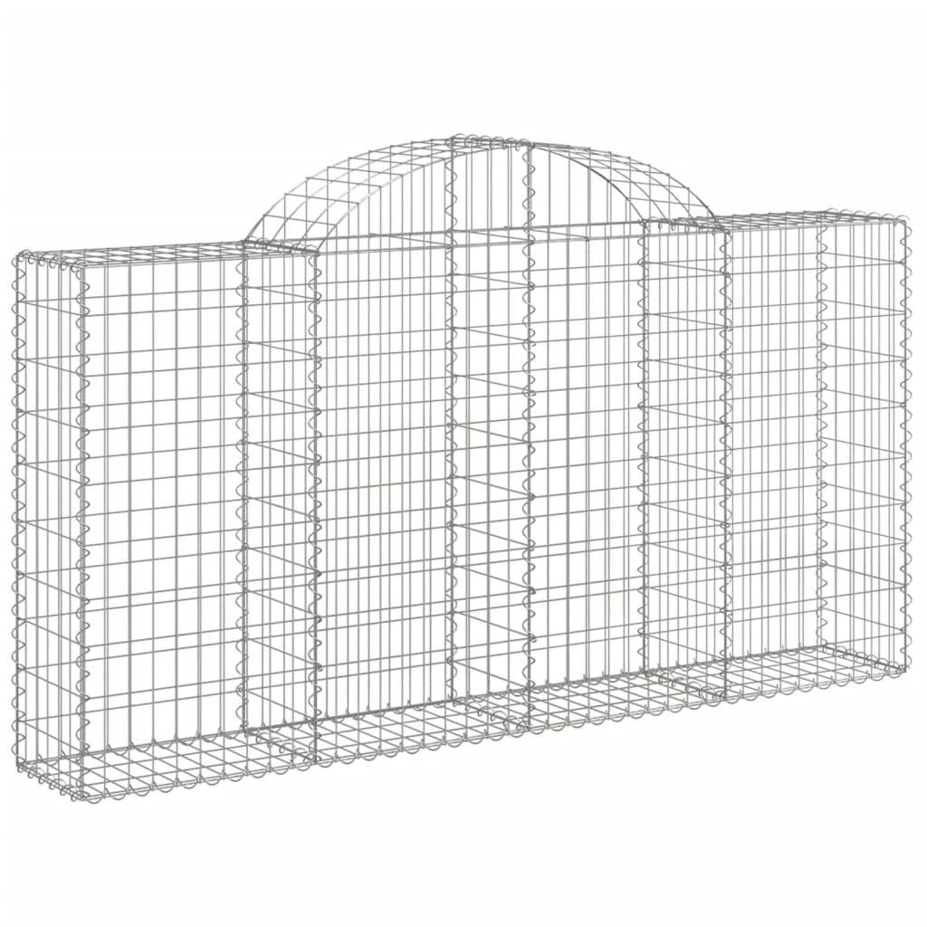 Lučne gabionske košare 7 kom 200x30x100/120cm pocinčano željezo